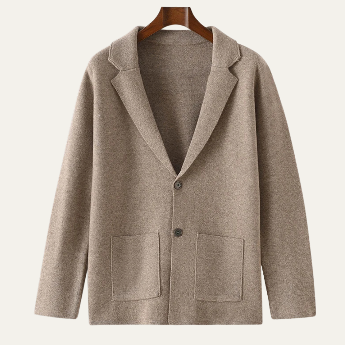 Men's Soft Wool Cardigan 100% Wool - VibreMode