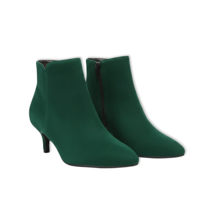 Stylish Low Heel Ankle Boots for Women Pointed Toe - VibreMode
