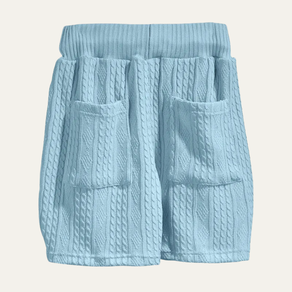 Men's Summer Knit Polo Shirt And Shorts Set
