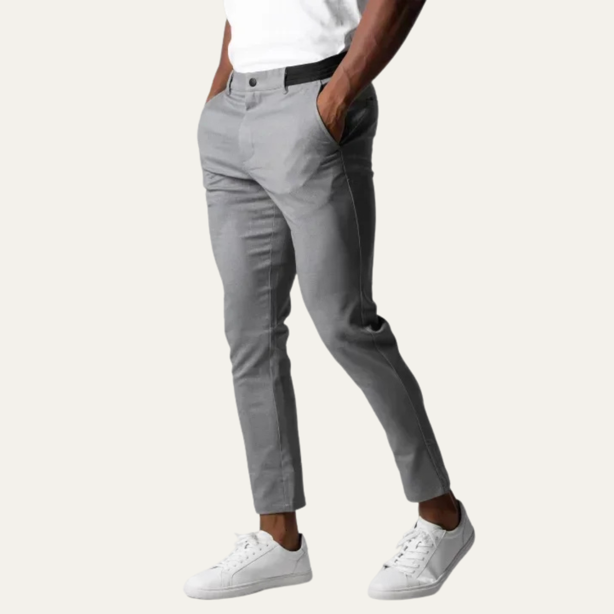 Men's Slim Fit Chino Pants Stretch Cotton