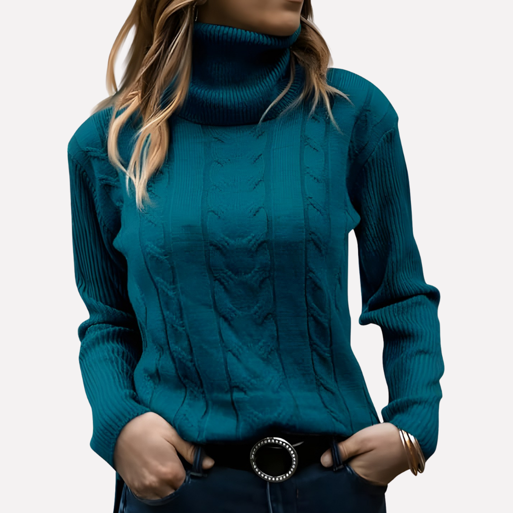 Women's Turtleneck Sweater Relaxed Fit