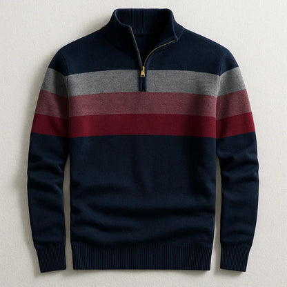 Colorful Stripe Long Sleeve Sweater