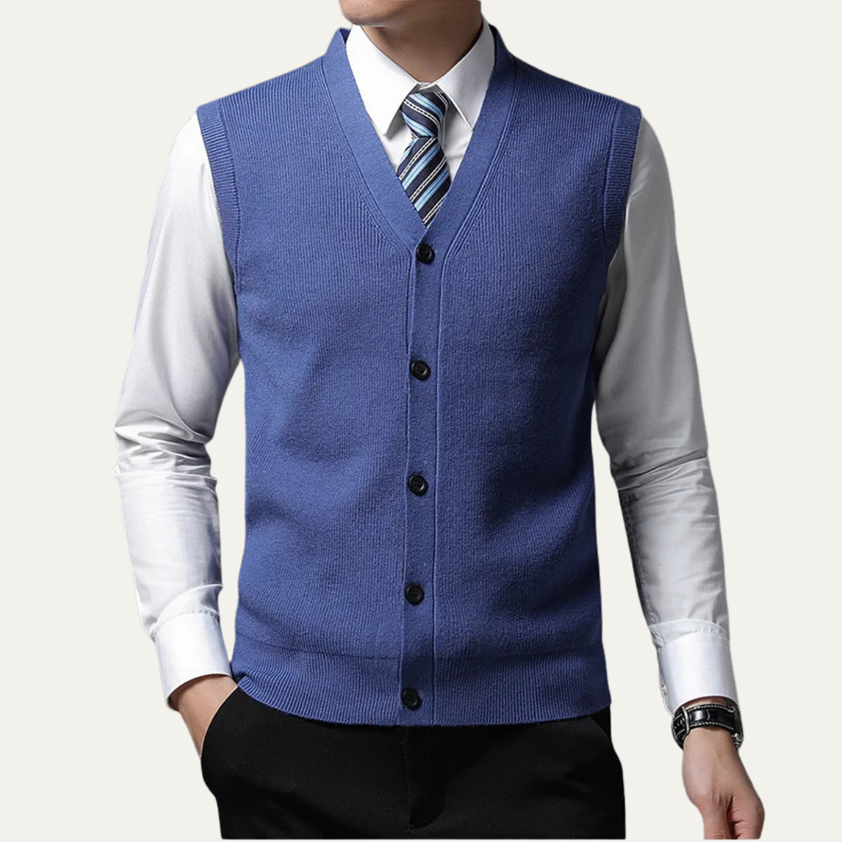 Men's Smart Knit Waistcoat