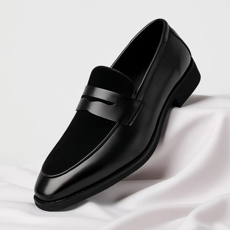 Nirvana Men's Italian Leather Penny Loafers