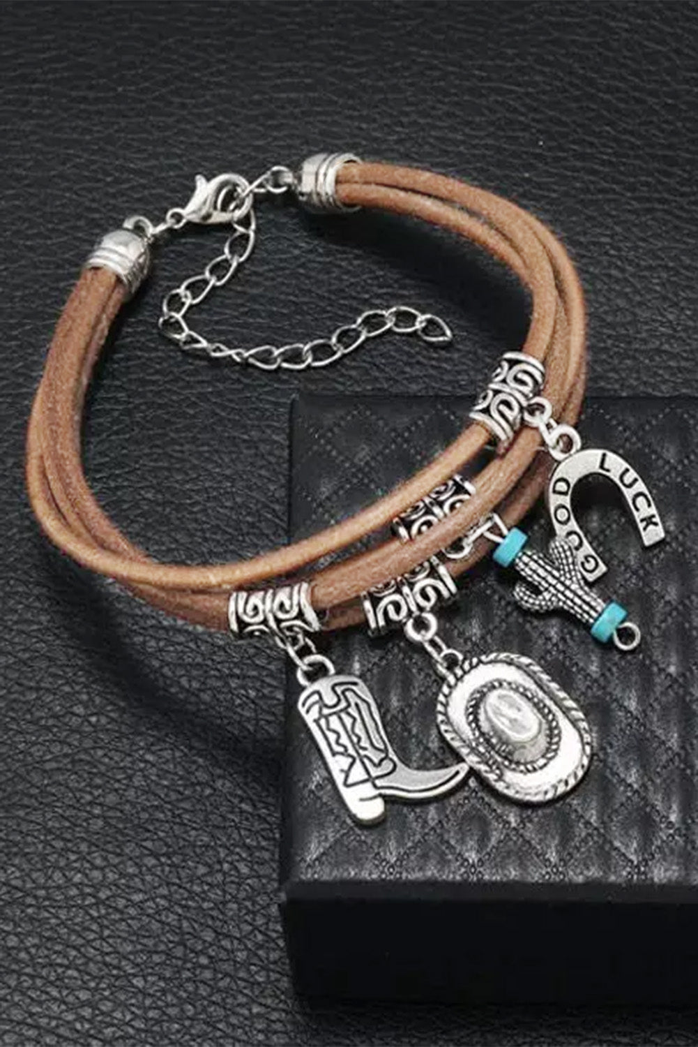 Lucky Charm Cactus Layered Bracelet