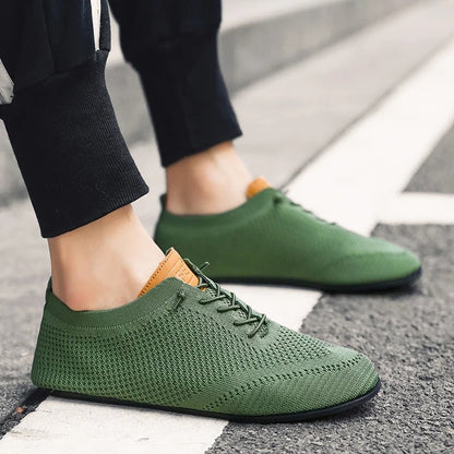 Men's Slip On Shoes Low Knit Lace Detail