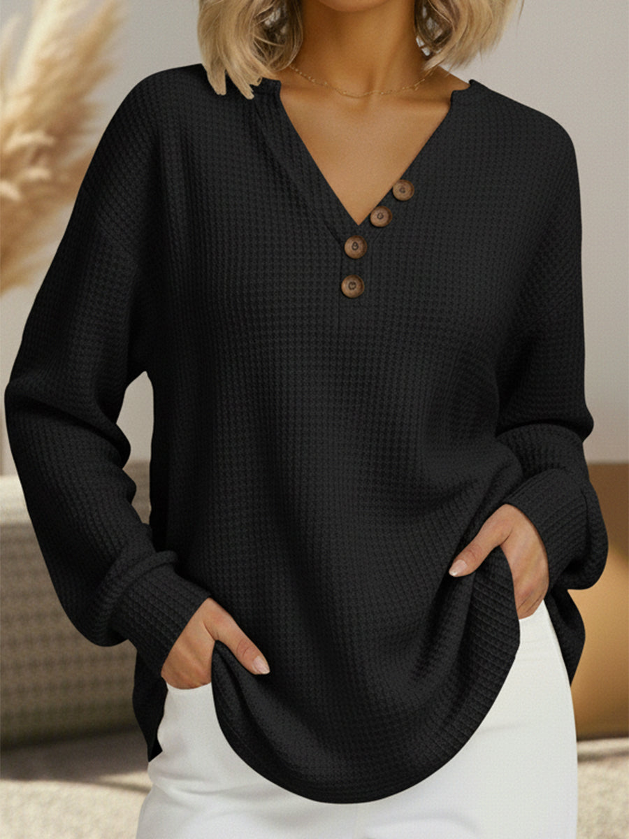 Cozy Crew Neck Long Sleeve Sweater