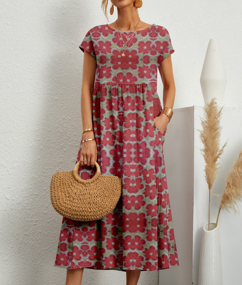 Women's Midi Dress All-Over Print