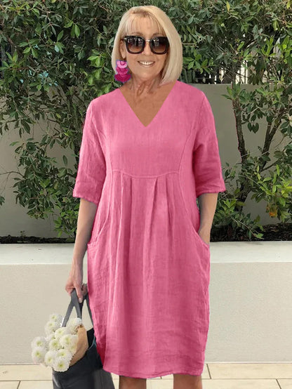 Relaxed Fit Cotton Beach Robe Dress for Women