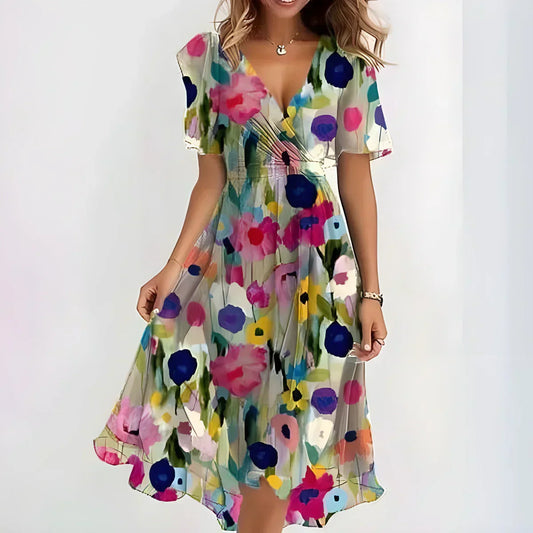 Beautiful Floral Sundress for Women - VibreMode