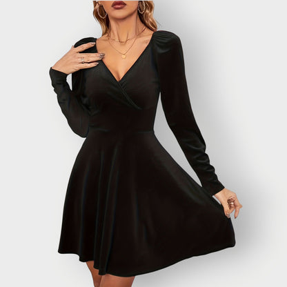 Women's Velvet Skater Dress