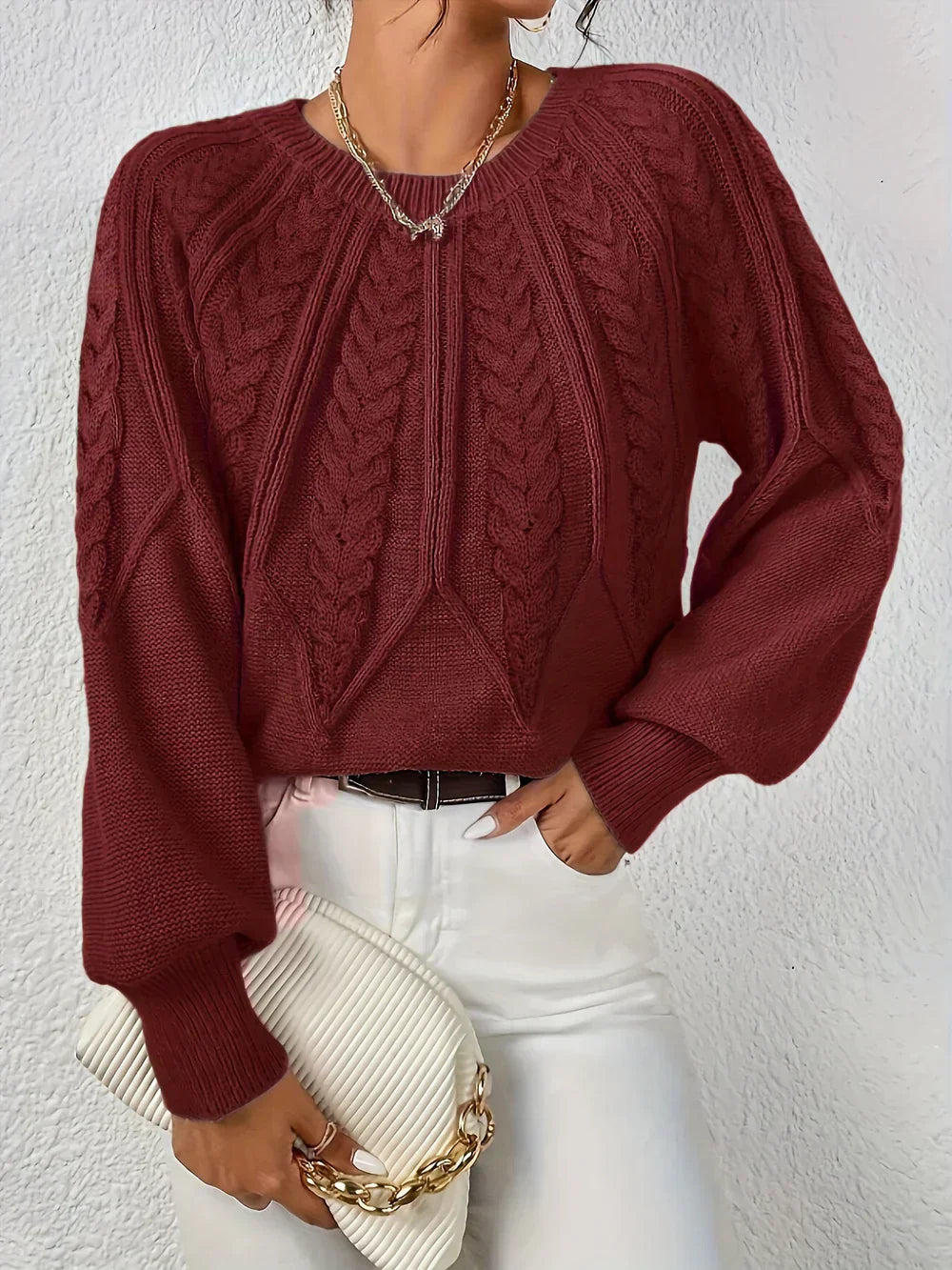 Soft Knit Crew Neck Sweater