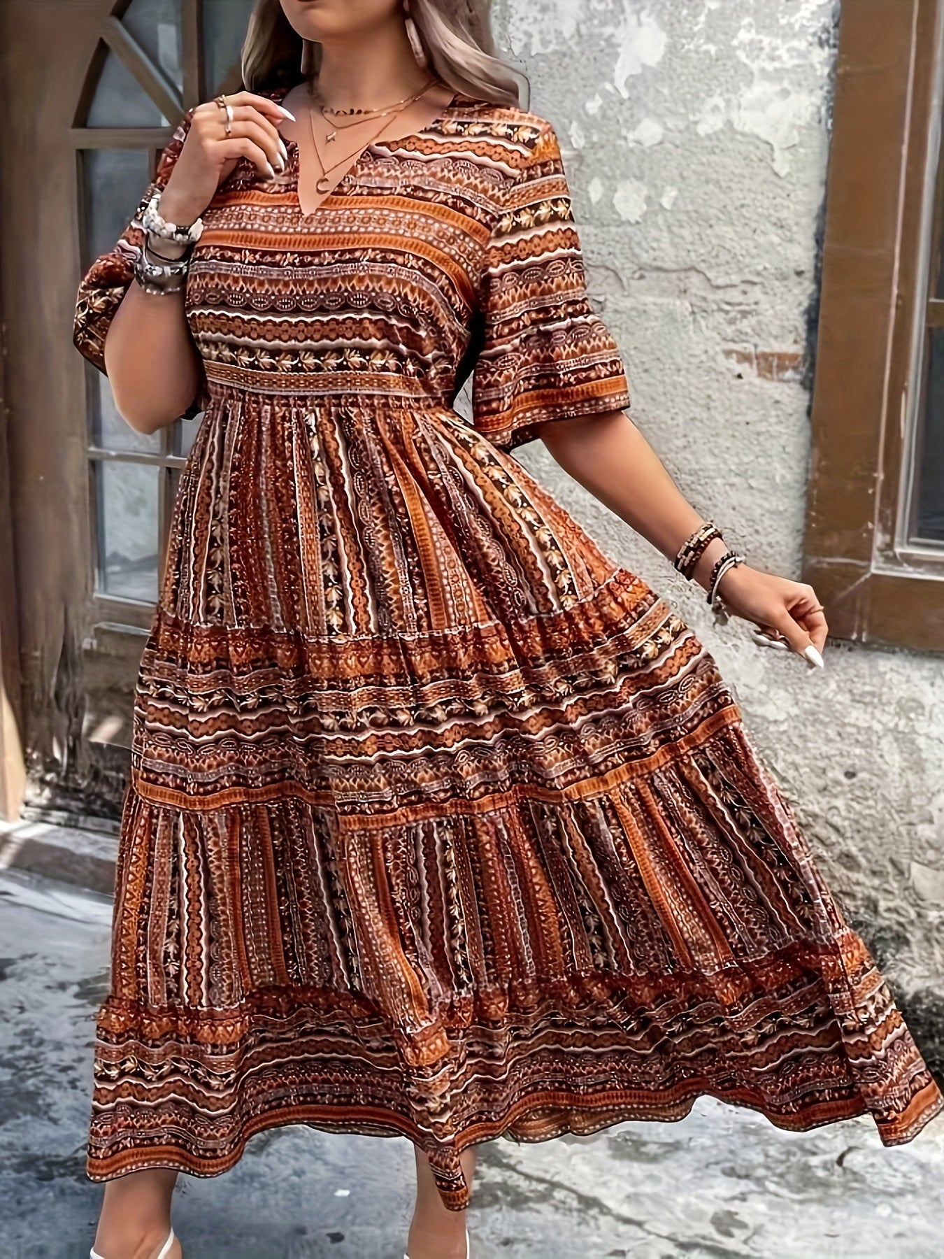 Chic Floral Maxi Sundress for Women