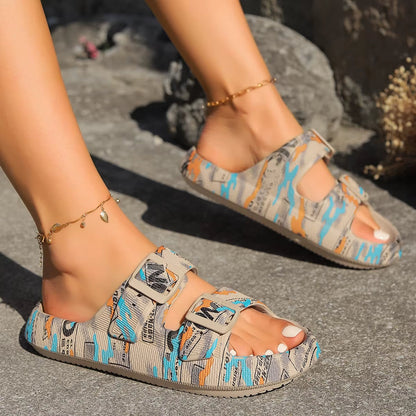 Comfortable Women's Flat Strap Sandals