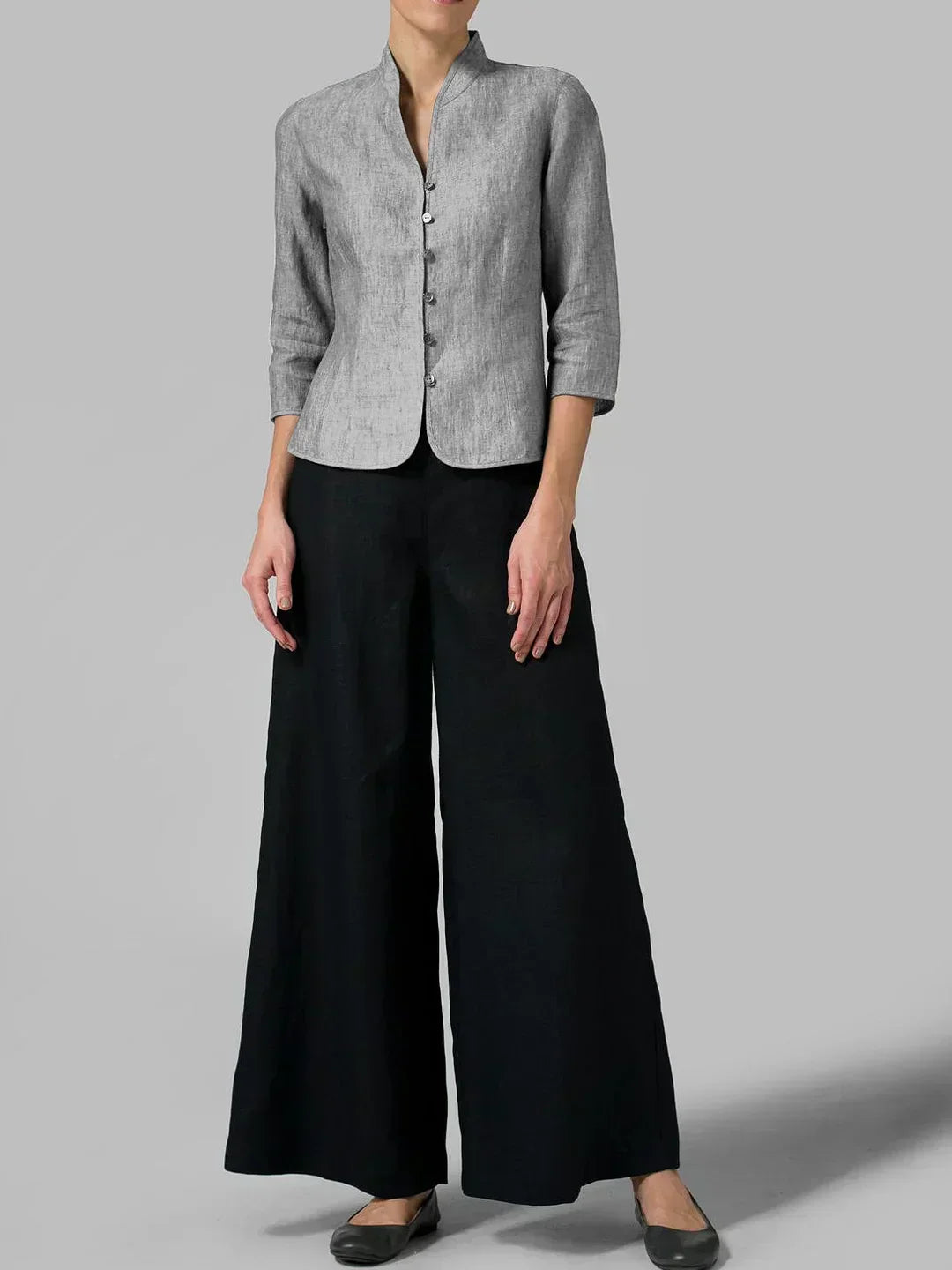Women's Linen Blazer Elegant Beige