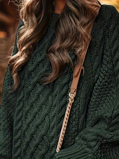 Soft Oversized Knit Sweater Dress for Women