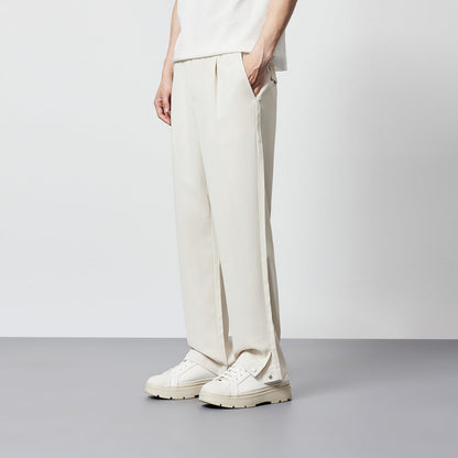 Men's Pleated Wide Leg Pants