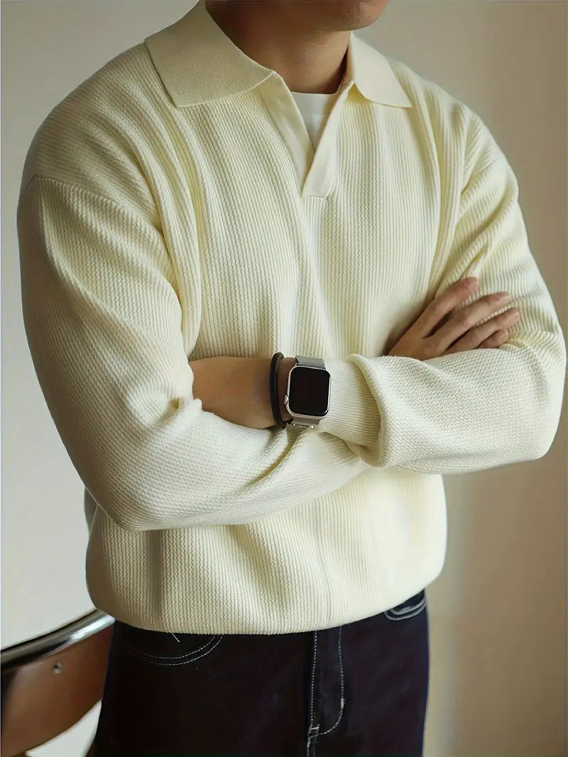 Classic Fit Long-Sleeve Polo Shirt