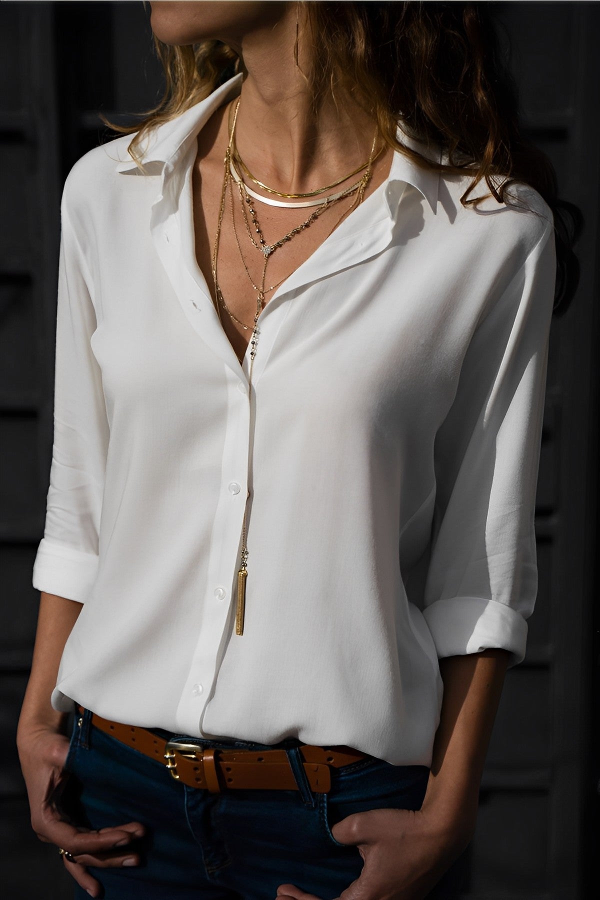 Women's Casual Long Sleeve Blouse