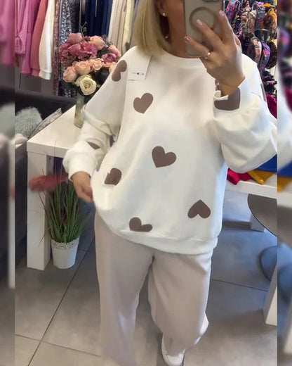Women's Heart Pattern Sweater