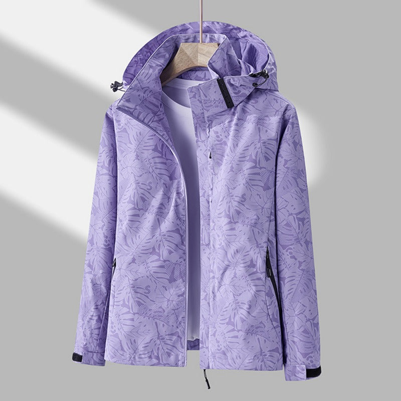 Women's Water Resistant Hooded Jacket - VibreMode