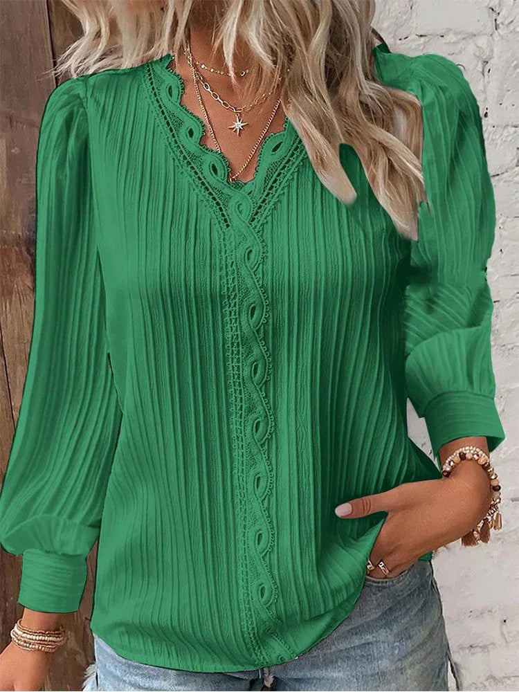 Women's Chiffon Lace Blouse