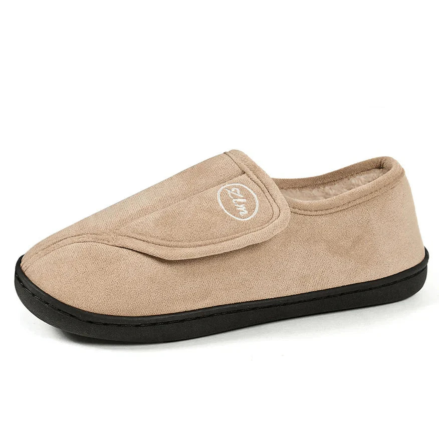 Comfortable Mens Wide Fit Slipper Shoes Soft Lined
