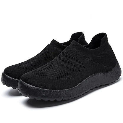 Women's Airy Breathable Slip-On Sneakers Comfortable Walking Shoes