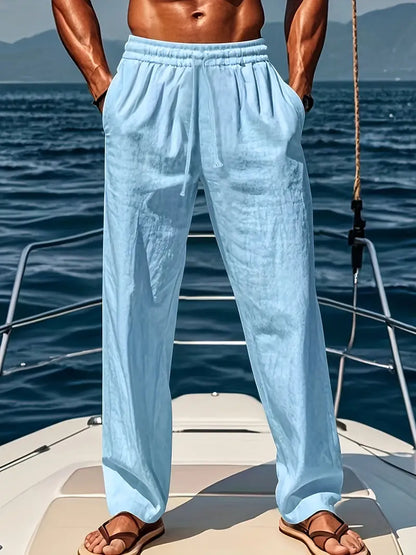 Men's Linen Trousers Loose Fit