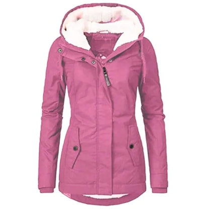 Women's Winter Coat Warm Wool Black