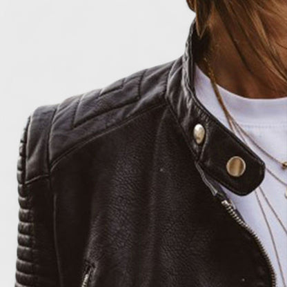 Women's Biker Jacket Zip Up