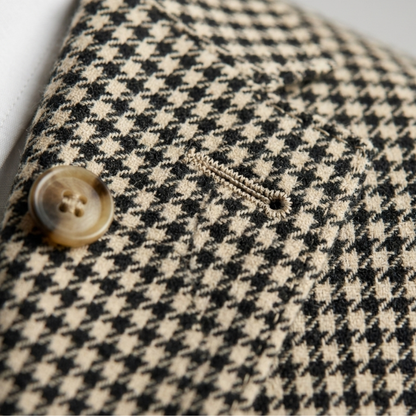 Men’s Houndstooth Slim Fit Blazer