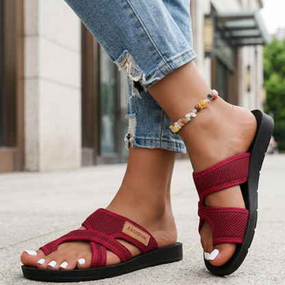 Women’s Casual Slide Sandals Open Toe Flats
