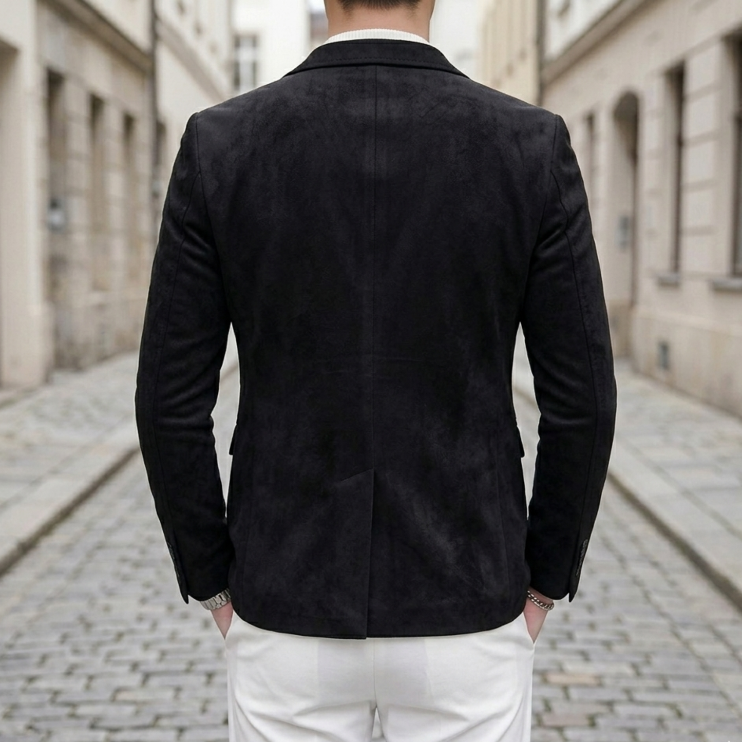 Men’s Slim Fit Blazer Single Button Casual Suit Jacket