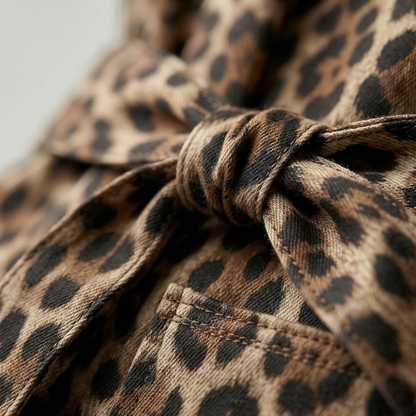 Women’s Leopard Print Blazer Two-Piece Set