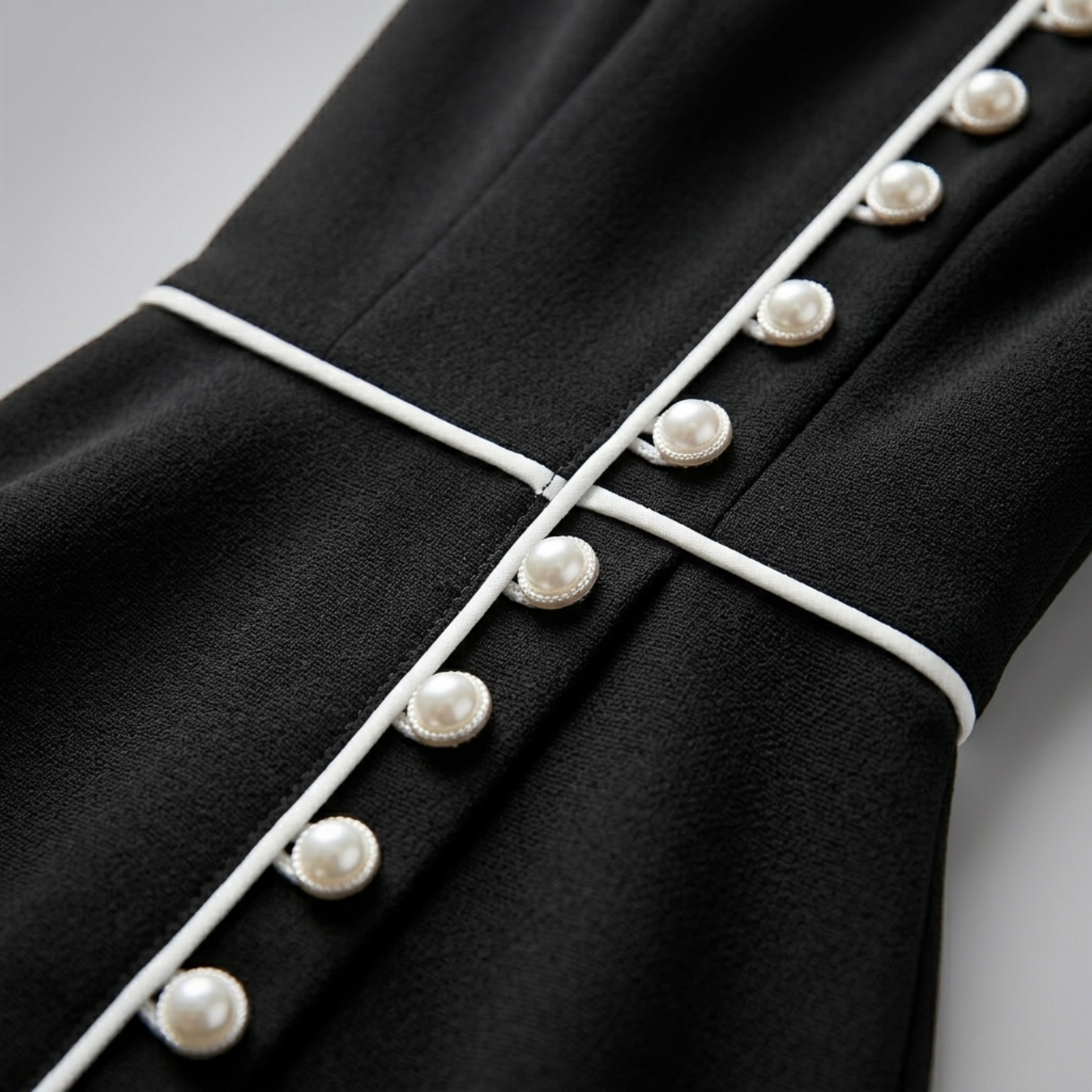 Midi Dress Women A Line 3 4 Sleeve Button Detail Dress
