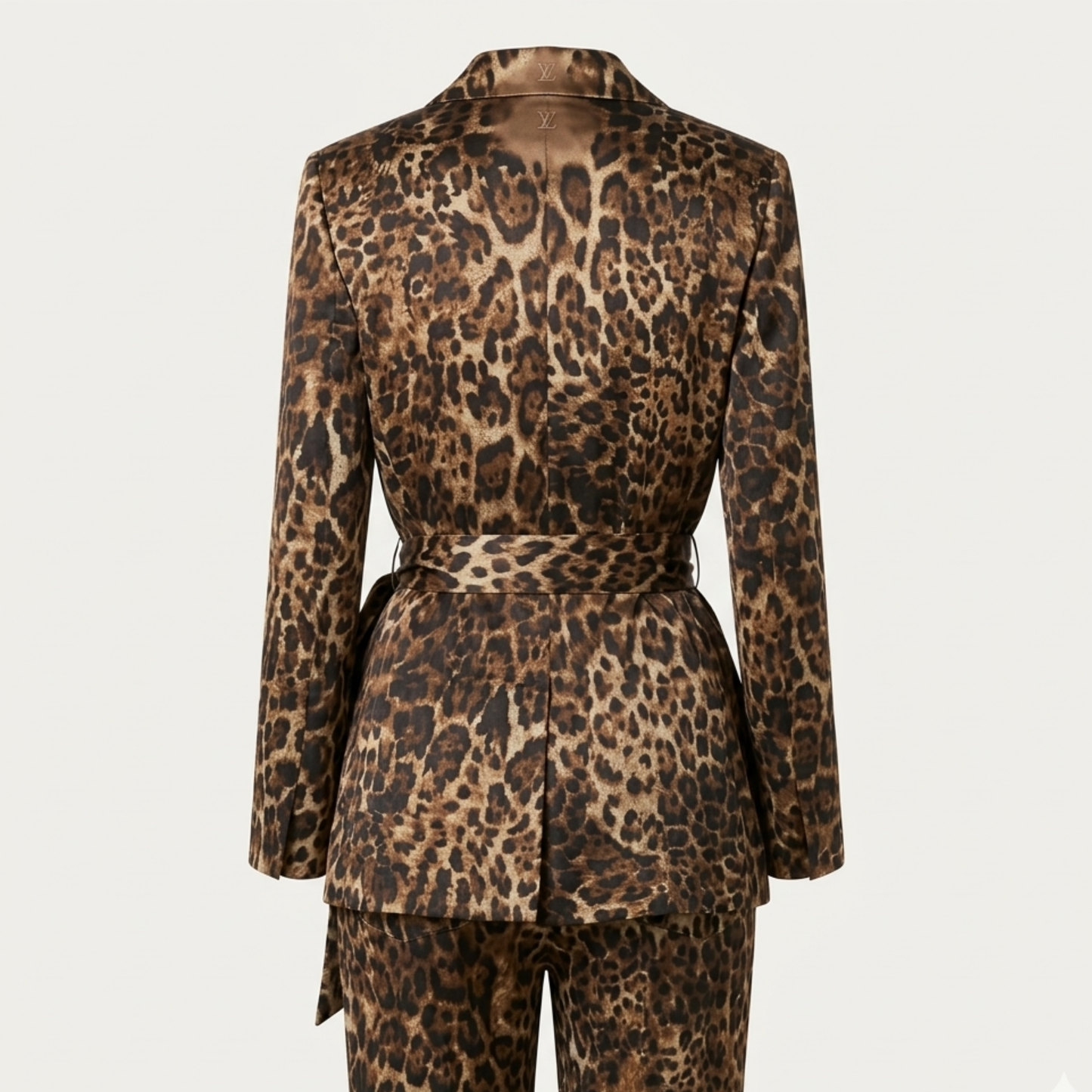 Women’s Leopard Print Blazer Two-Piece Set