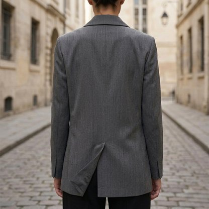 Women’s Oversized Blazer Double Breasted Long Sleeve Casual Suit Jacket