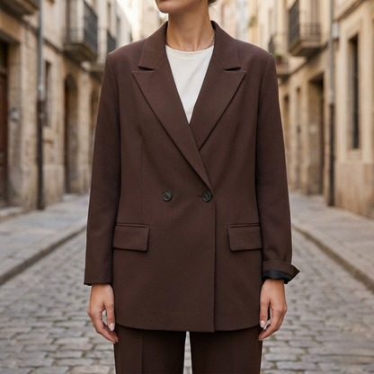 Women’s Double-Breasted Blazer Oversized Tailored