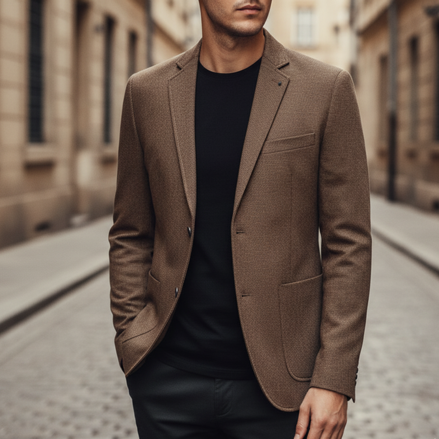 Men’s Slim Fit Blazer Two Button Casual Suit Jacket