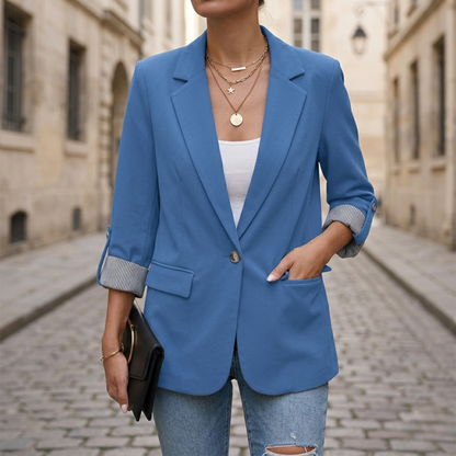 Women’s Blazer Casual Open Front Long Sleeve Suit Jacket