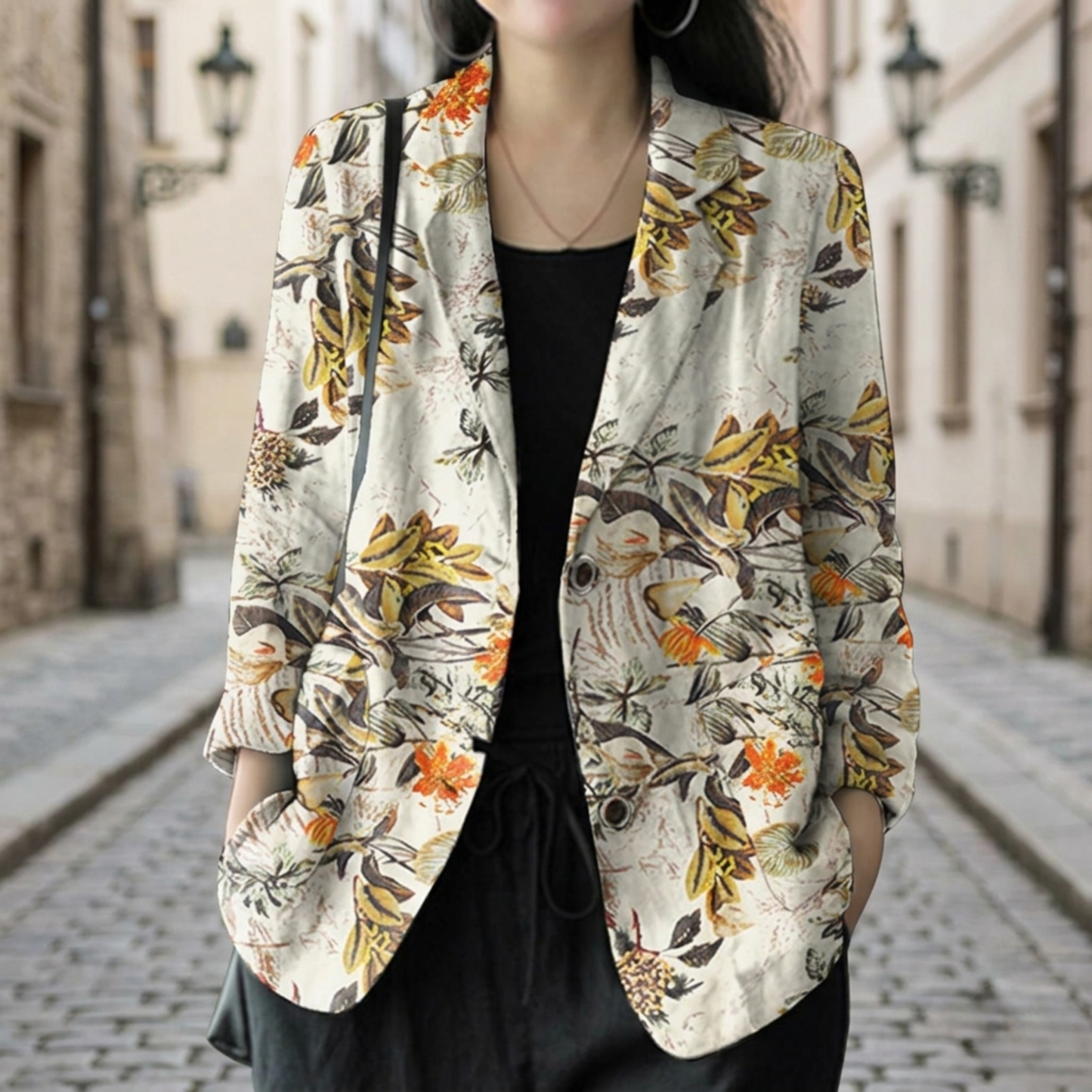 Women’s Floral Print Casual Patterned Blazer