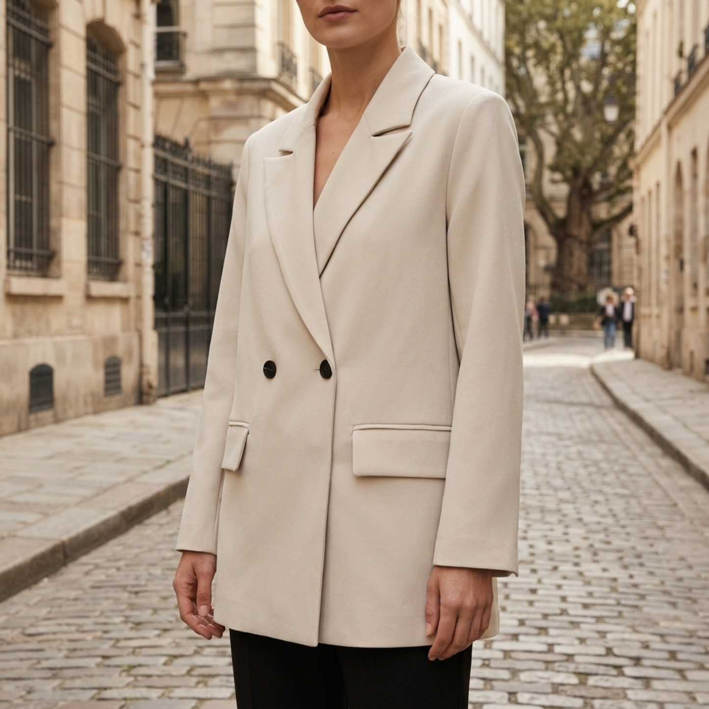 Women’s Double-Breasted Blazer Oversized Tailored