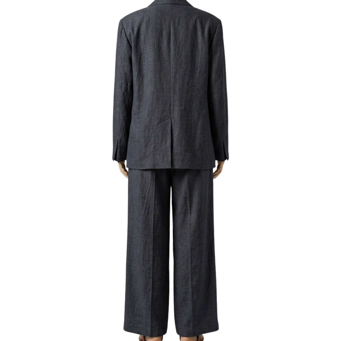 Women’s Linen-Blend Blazer Suit Set