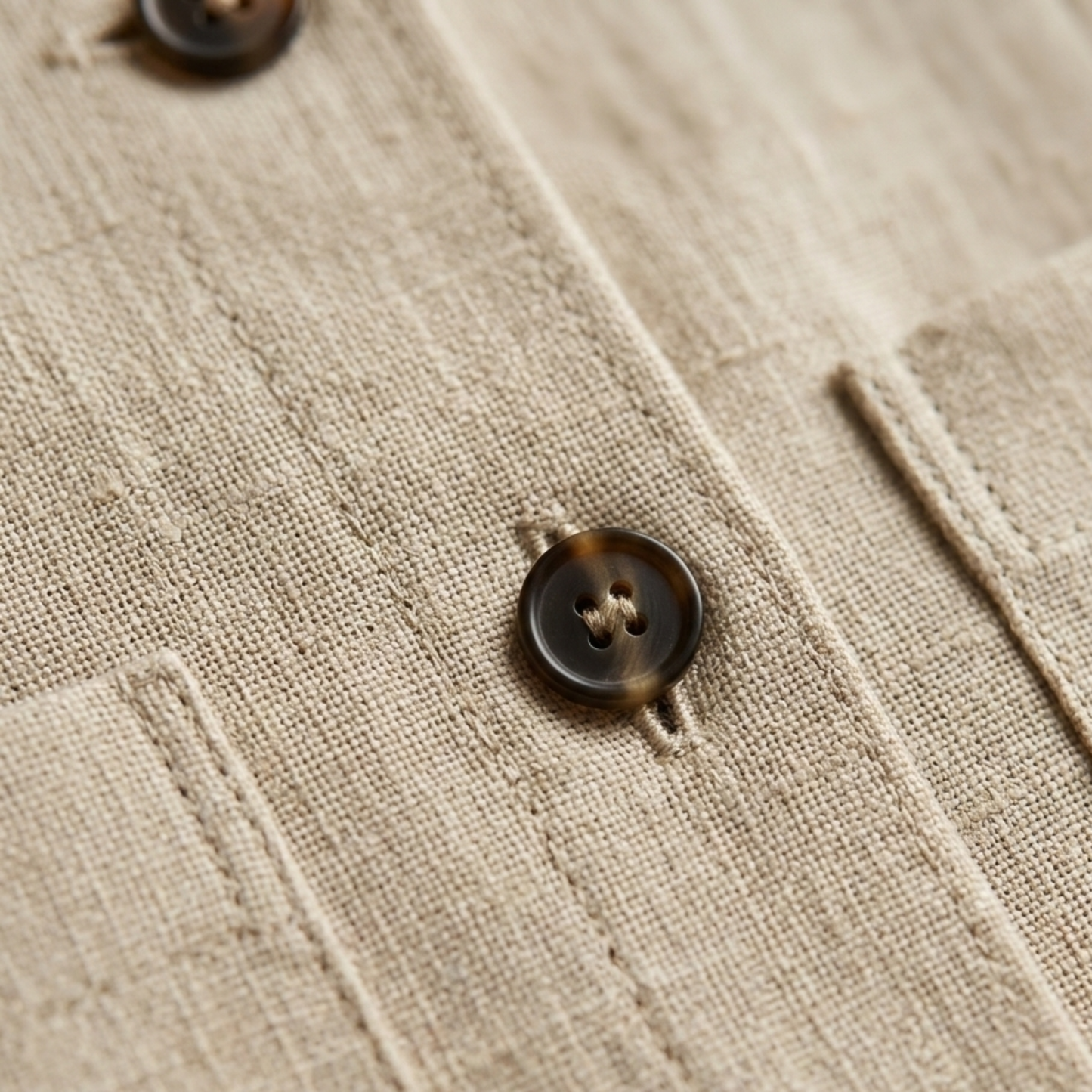 Sleeveless Linen Top Women Button Front Summer Blouse
