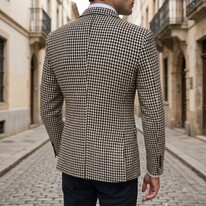 Men’s Houndstooth Slim Fit Blazer
