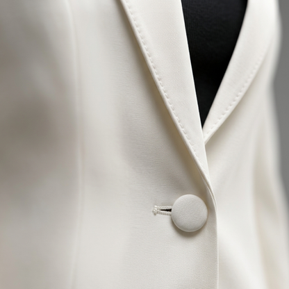 Women’s Blazer Slim Fit Single Button Office Jacket
