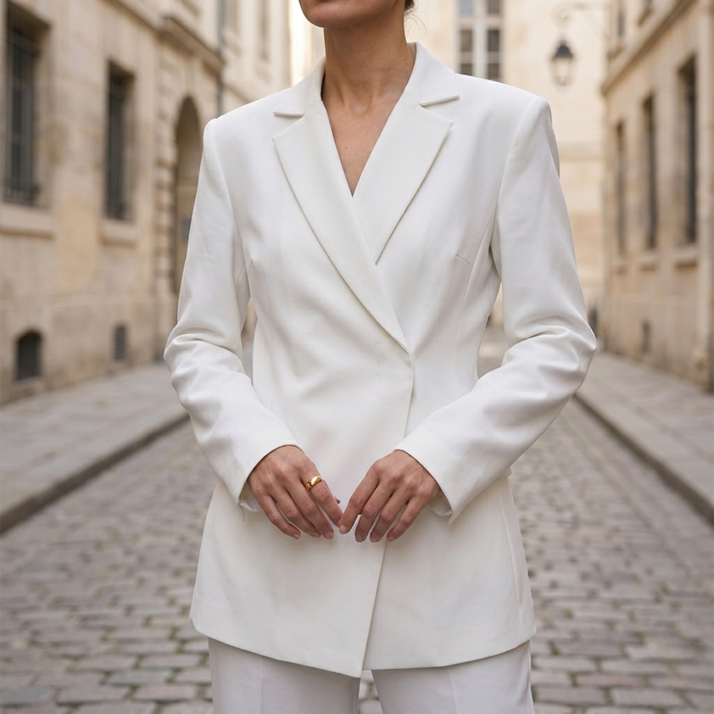 Women’s Wrap Blazer Tailored Long Sleeve Office Jacket