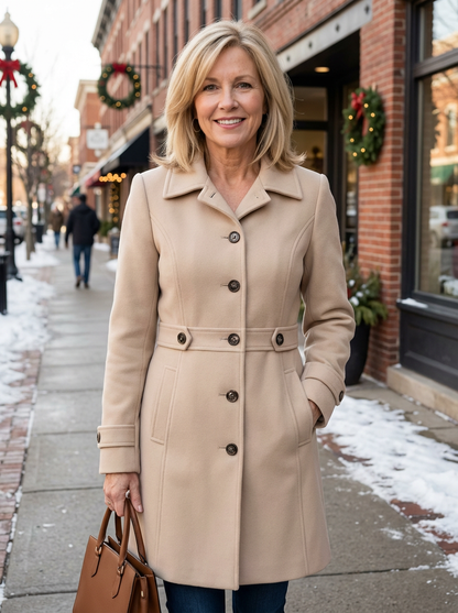 Classic Double-Breasted Short Jacket