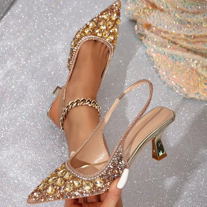 Women's High Heel Slim Evening Shoes